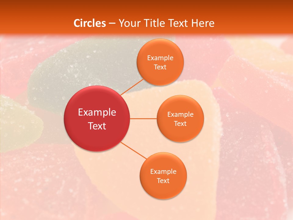 Delicacy Candy Yellow PowerPoint Template