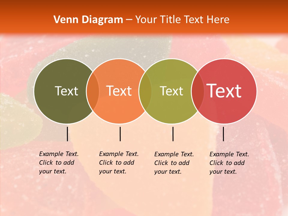 Delicacy Candy Yellow PowerPoint Template