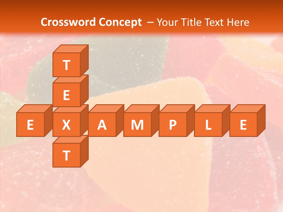 Delicacy Candy Yellow PowerPoint Template