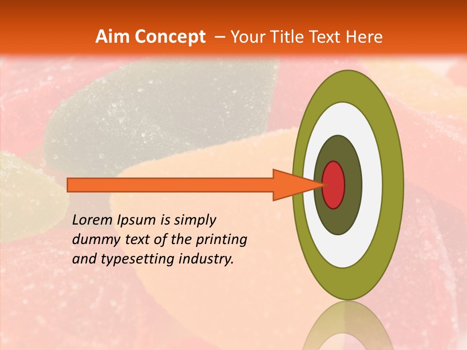 Delicacy Candy Yellow PowerPoint Template