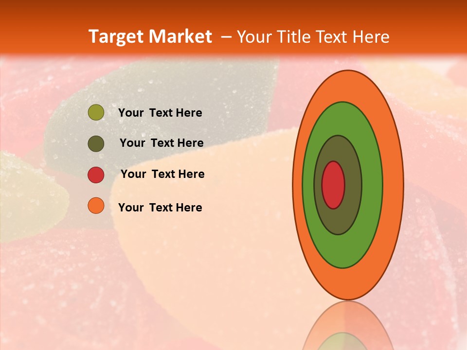 Delicacy Candy Yellow PowerPoint Template