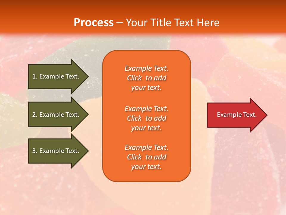 Delicacy Candy Yellow PowerPoint Template