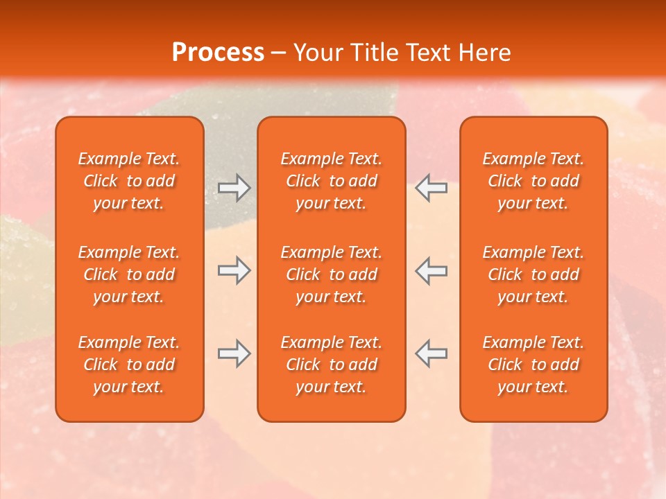 Delicacy Candy Yellow PowerPoint Template