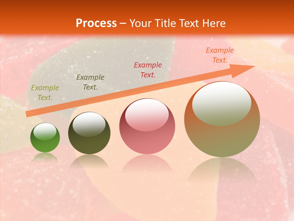 Delicacy Candy Yellow PowerPoint Template