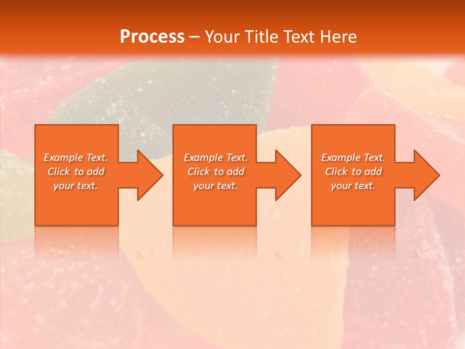 Delicacy Candy Yellow PowerPoint Template