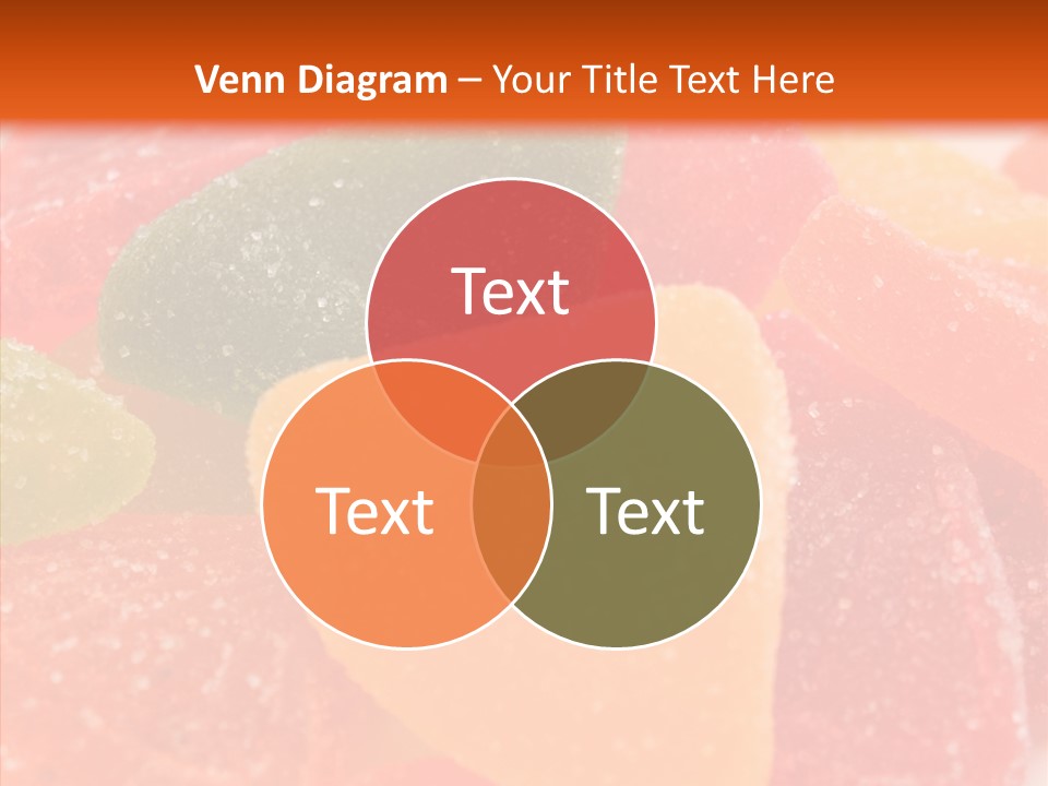 Delicacy Candy Yellow PowerPoint Template