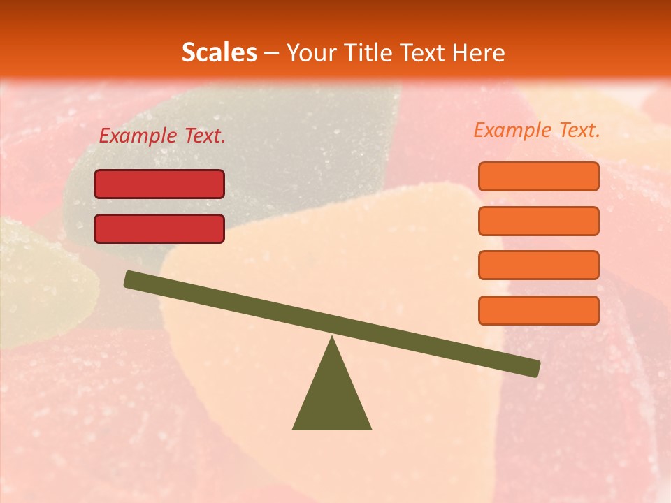 Delicacy Candy Yellow PowerPoint Template