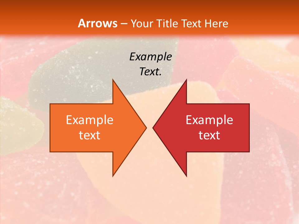 Delicacy Candy Yellow PowerPoint Template