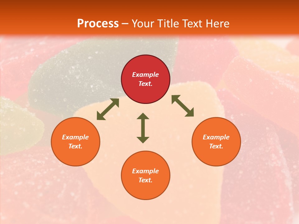 Delicacy Candy Yellow PowerPoint Template