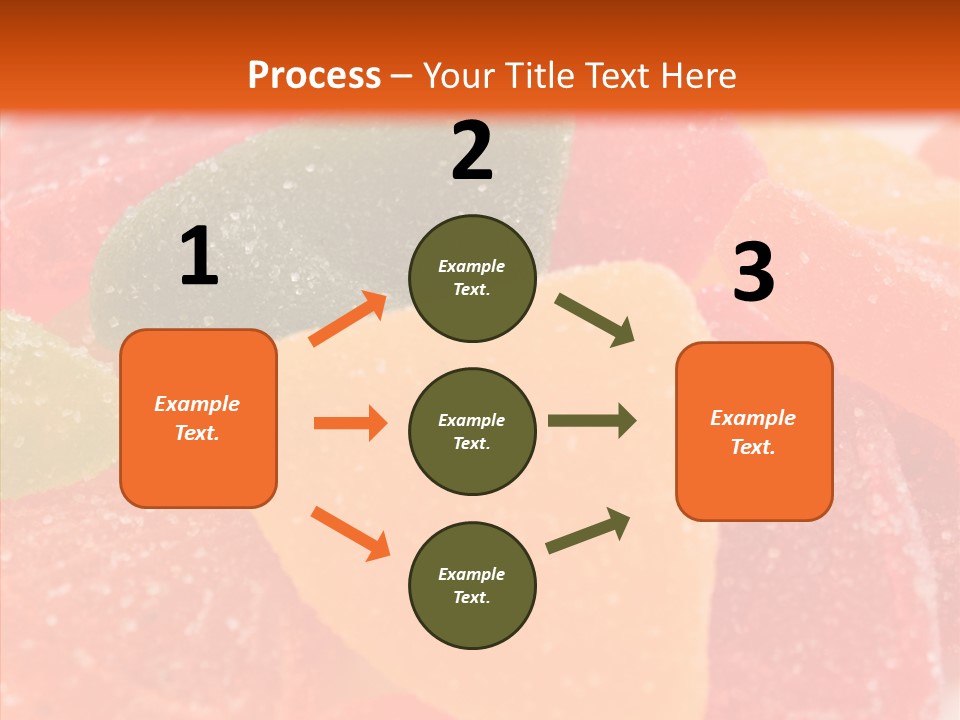 Delicacy Candy Yellow PowerPoint Template