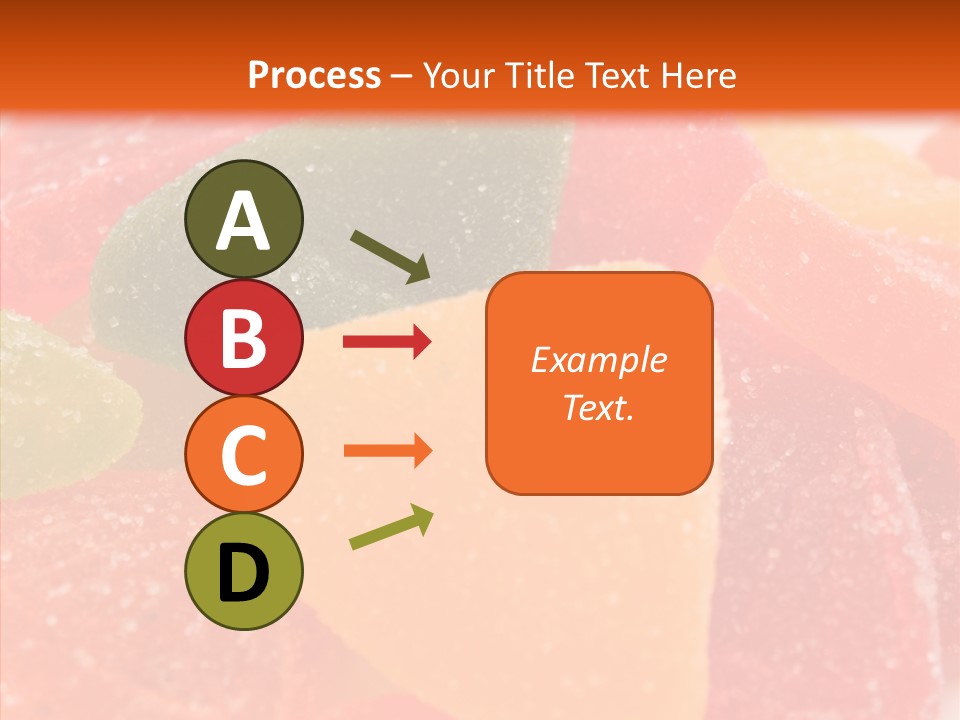 Delicacy Candy Yellow PowerPoint Template