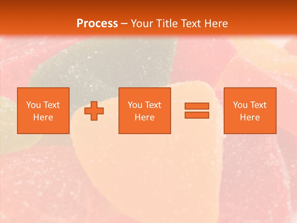 Delicacy Candy Yellow PowerPoint Template