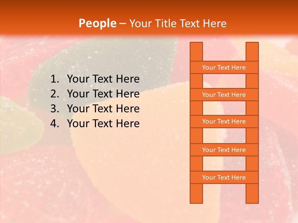 Delicacy Candy Yellow PowerPoint Template