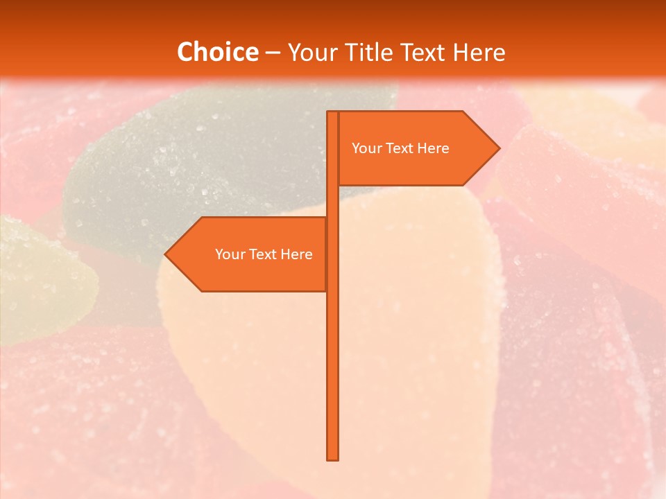 Delicacy Candy Yellow PowerPoint Template