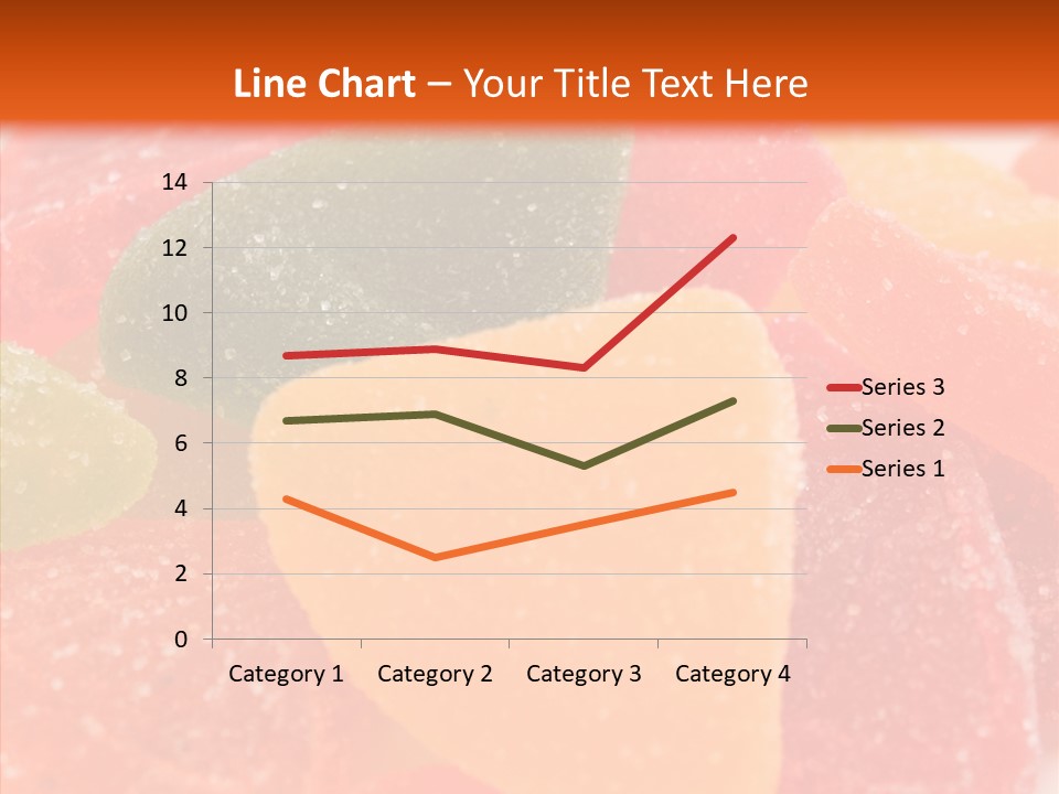 Delicacy Candy Yellow PowerPoint Template