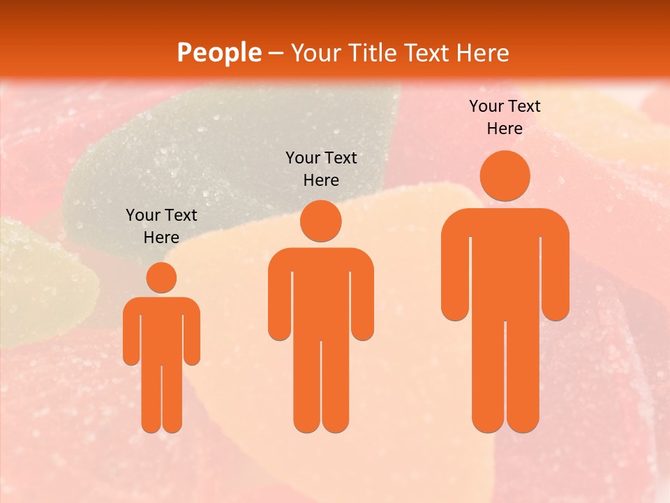 Delicacy Candy Yellow PowerPoint Template