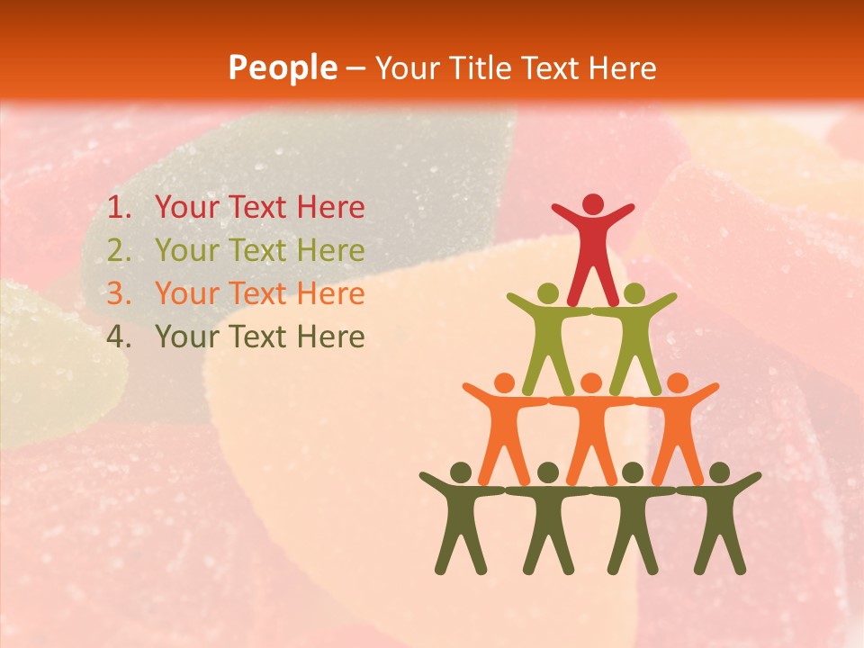 Delicacy Candy Yellow PowerPoint Template