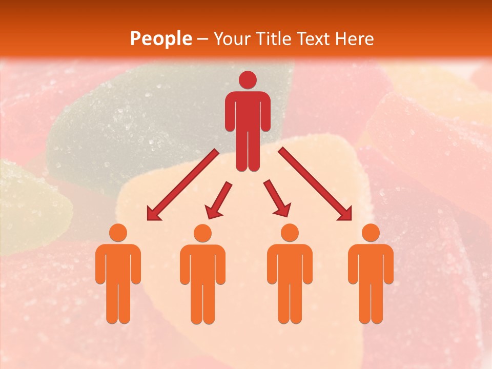 Delicacy Candy Yellow PowerPoint Template