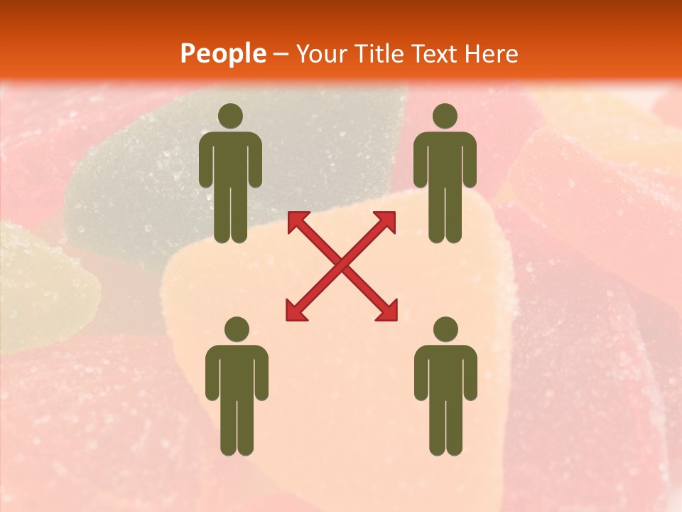 Delicacy Candy Yellow PowerPoint Template