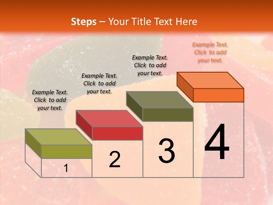 Delicacy Candy Yellow PowerPoint Template