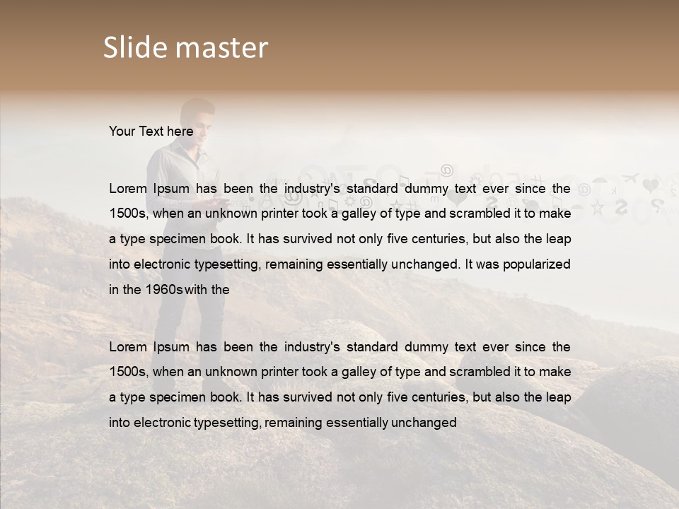 Rise Distance Fashion PowerPoint Template