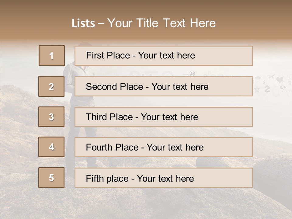 Rise Distance Fashion PowerPoint Template