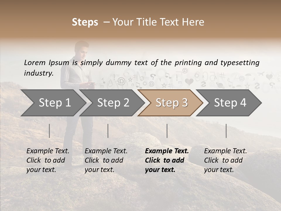 Rise Distance Fashion PowerPoint Template