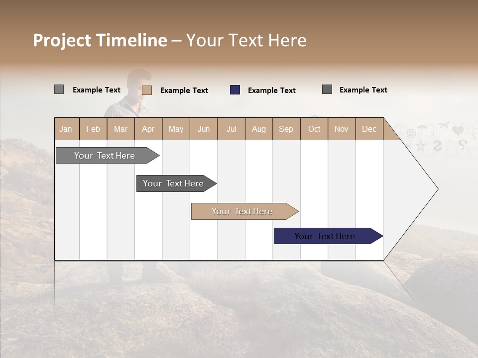 Rise Distance Fashion PowerPoint Template