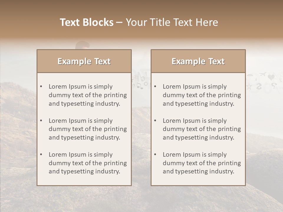 Rise Distance Fashion PowerPoint Template