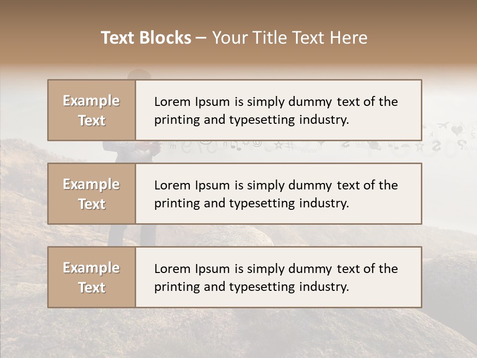 Rise Distance Fashion PowerPoint Template