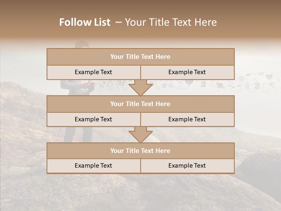 Rise Distance Fashion PowerPoint Template