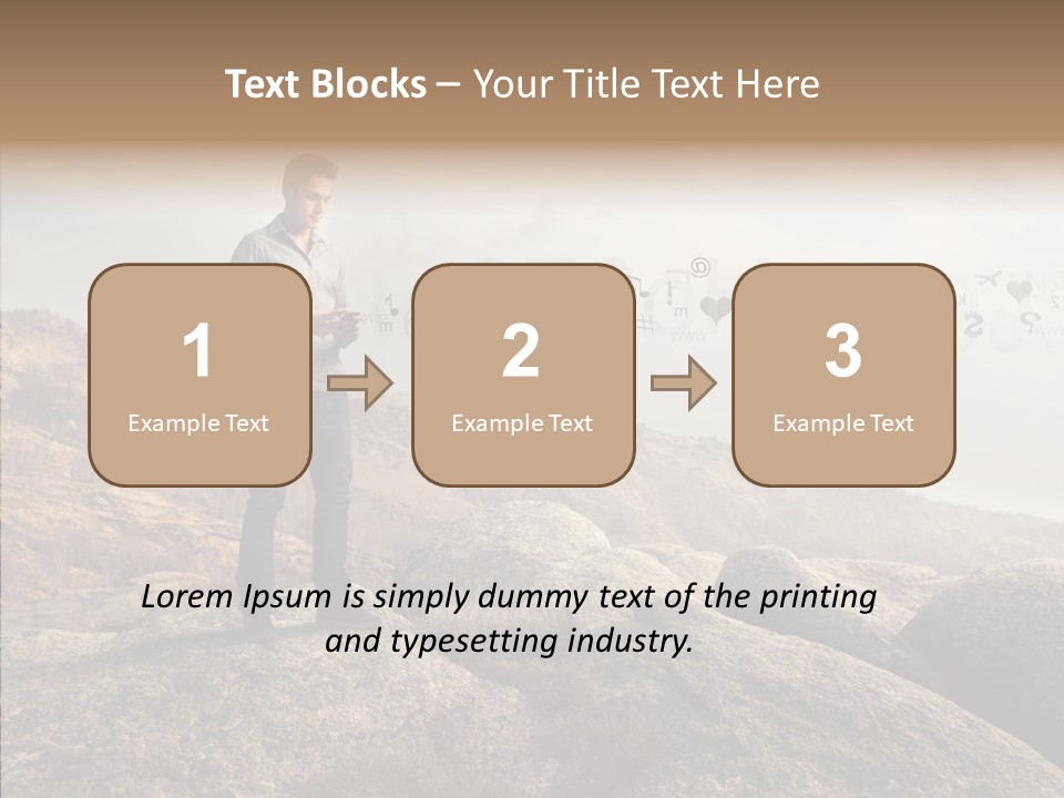Rise Distance Fashion PowerPoint Template