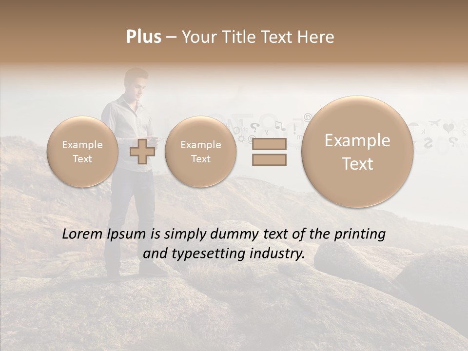 Rise Distance Fashion PowerPoint Template