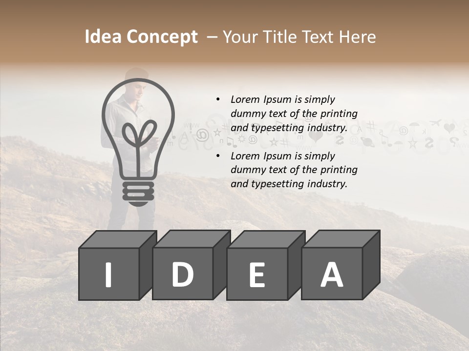 Rise Distance Fashion PowerPoint Template