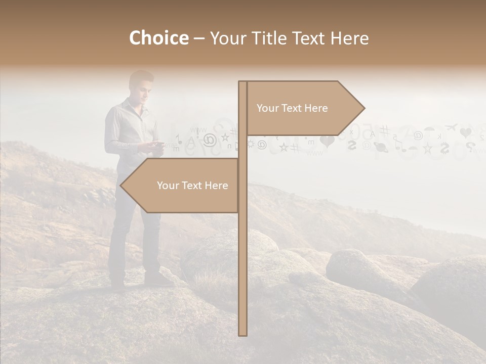 Rise Distance Fashion PowerPoint Template