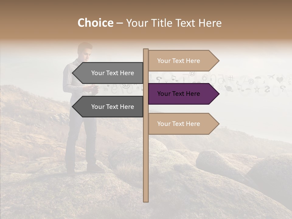 Rise Distance Fashion PowerPoint Template