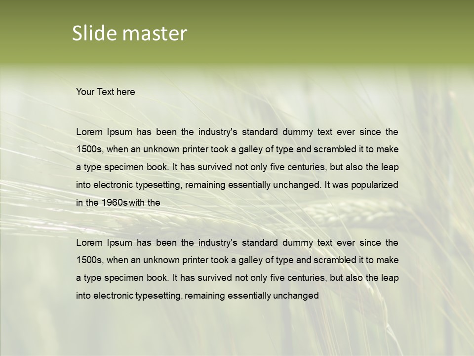 Harvest Reaping Kernel PowerPoint Template