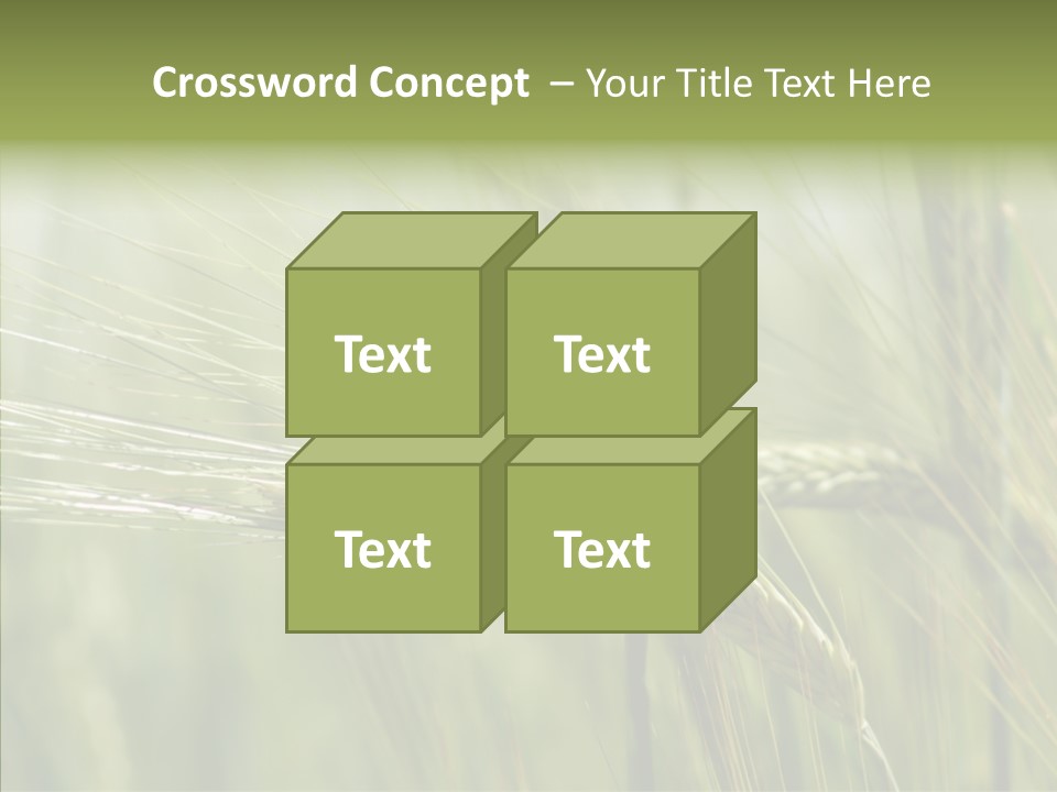Harvest Reaping Kernel PowerPoint Template