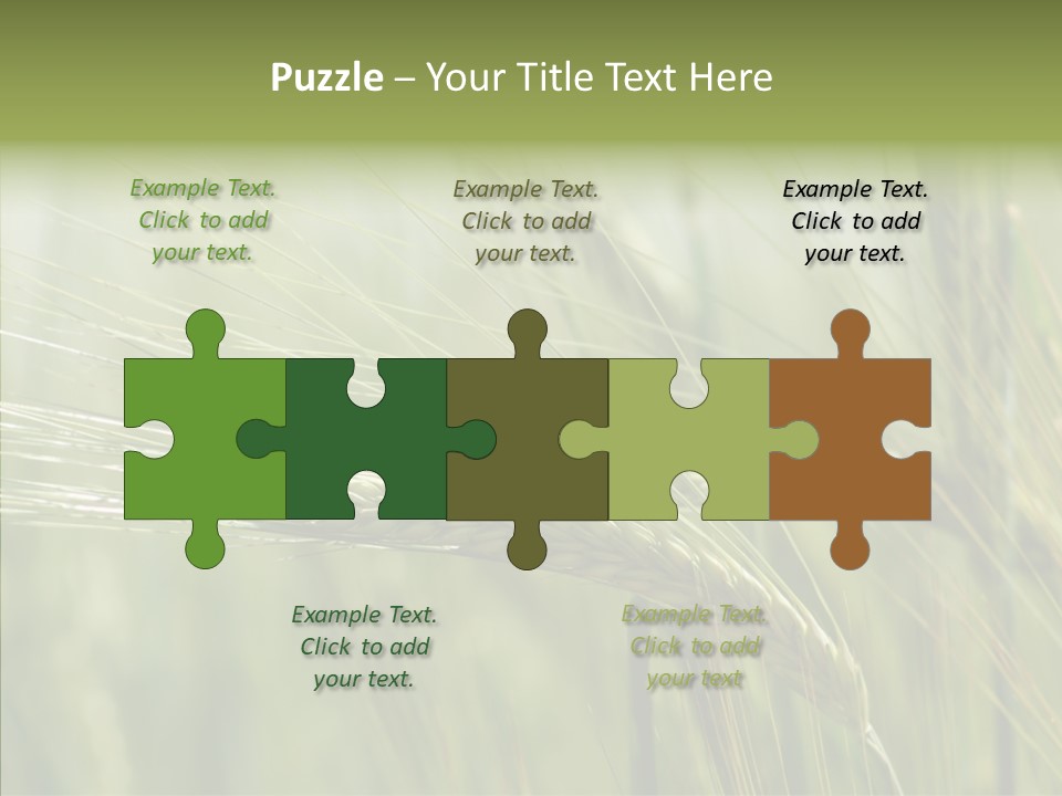 Harvest Reaping Kernel PowerPoint Template