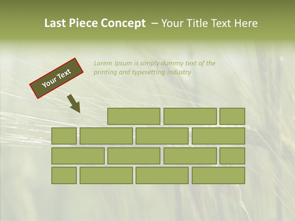 Harvest Reaping Kernel PowerPoint Template