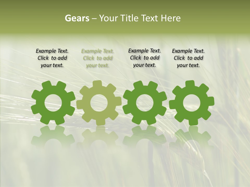 Harvest Reaping Kernel PowerPoint Template