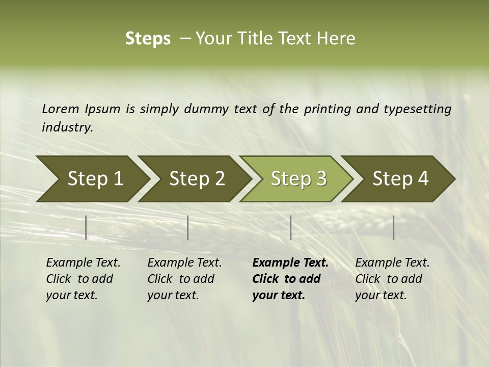 Harvest Reaping Kernel PowerPoint Template