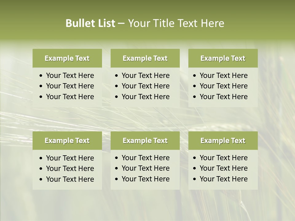 Harvest Reaping Kernel PowerPoint Template