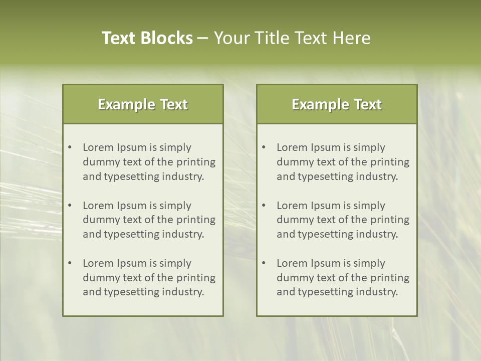 Harvest Reaping Kernel PowerPoint Template