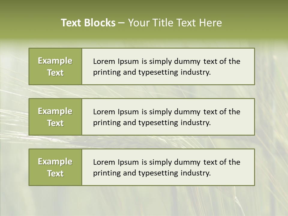 Harvest Reaping Kernel PowerPoint Template