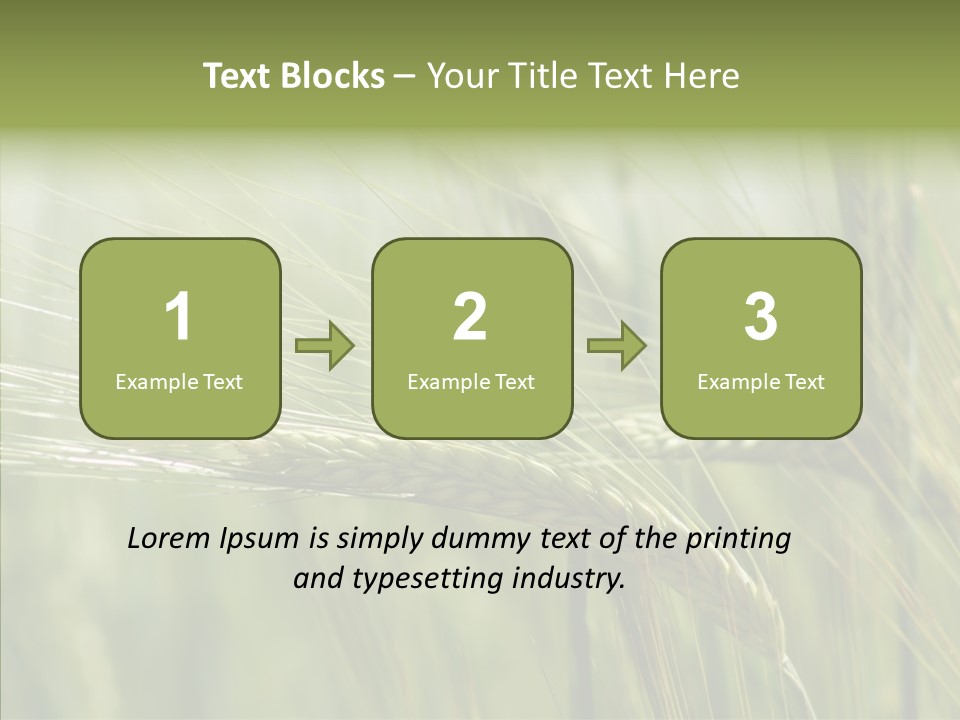 Harvest Reaping Kernel PowerPoint Template