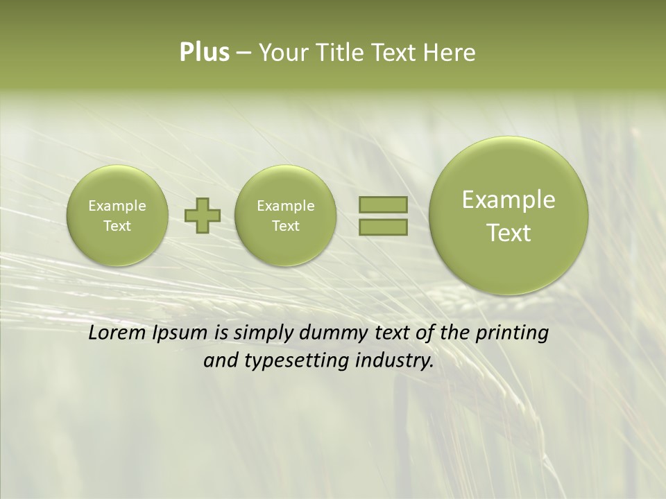 Harvest Reaping Kernel PowerPoint Template