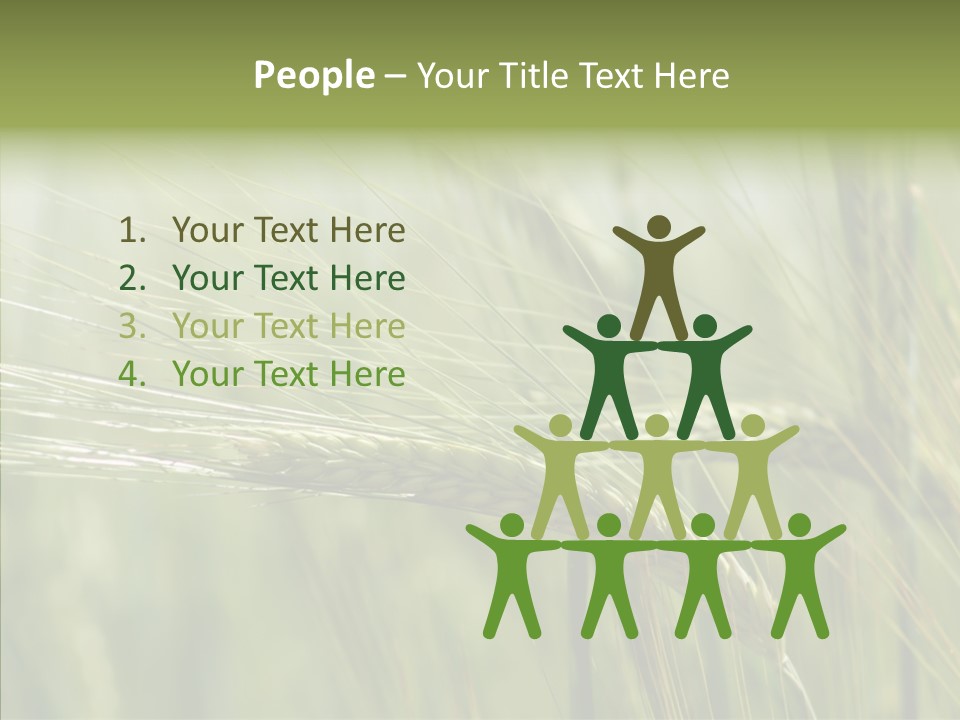 Harvest Reaping Kernel PowerPoint Template