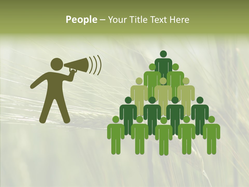 Harvest Reaping Kernel PowerPoint Template