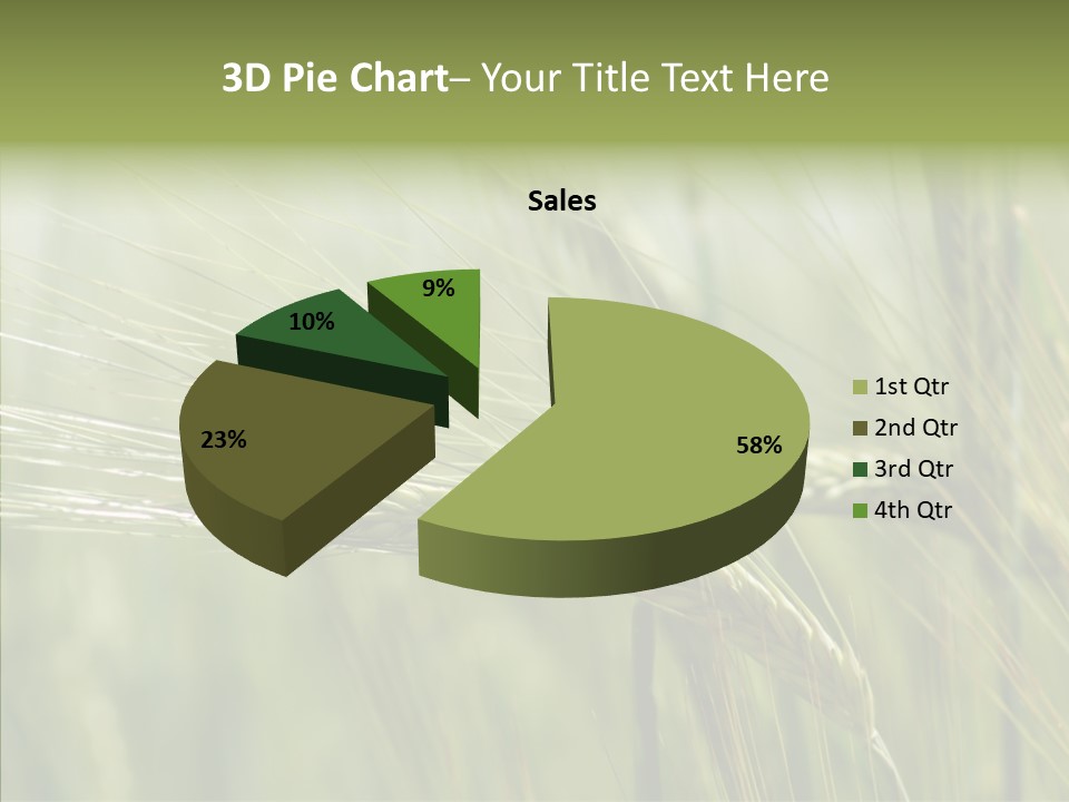 Harvest Reaping Kernel PowerPoint Template